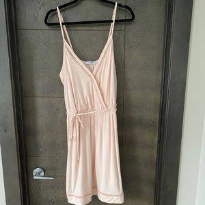 JustFab blush V-neck Dress